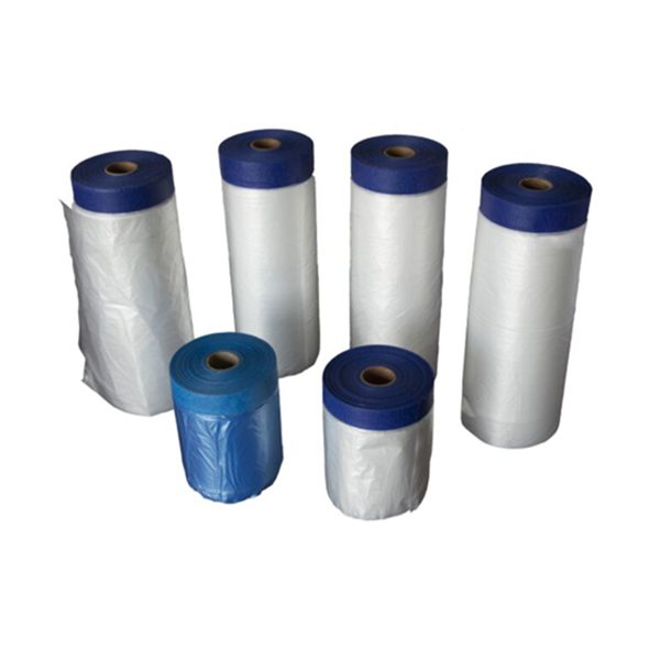 Pre Taped Masking Film For Car Painting